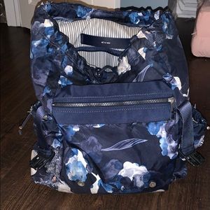 Lululemon blue flowered backpack!